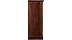 Gladewater Solid Black Cherry Wood Modern 6 Drawer Chest