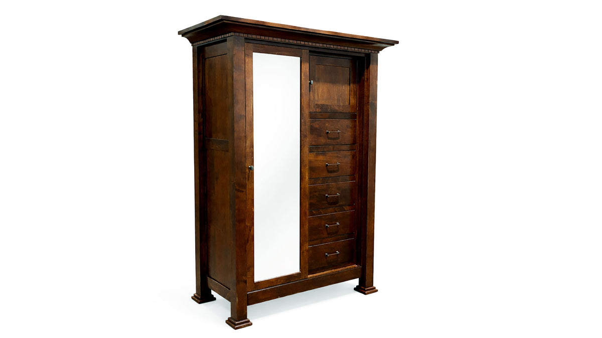 Galena Park Wardrobe Chest – Solid Wood Amish Bedroom Storage | Gallery Furniture