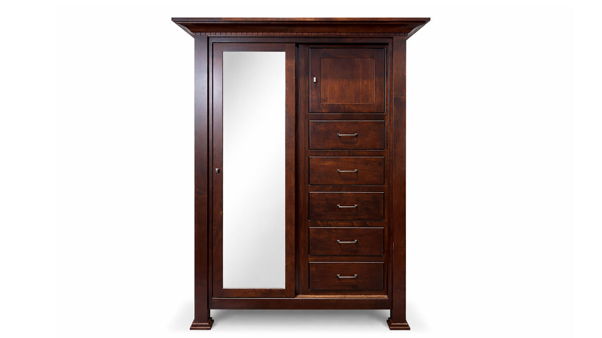 Galena Park Wardrobe Chest – Solid Wood Amish Bedroom Storage | Gallery Furniture