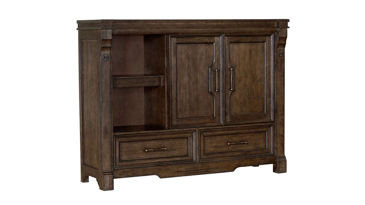 Pecan Rustic Door Chest