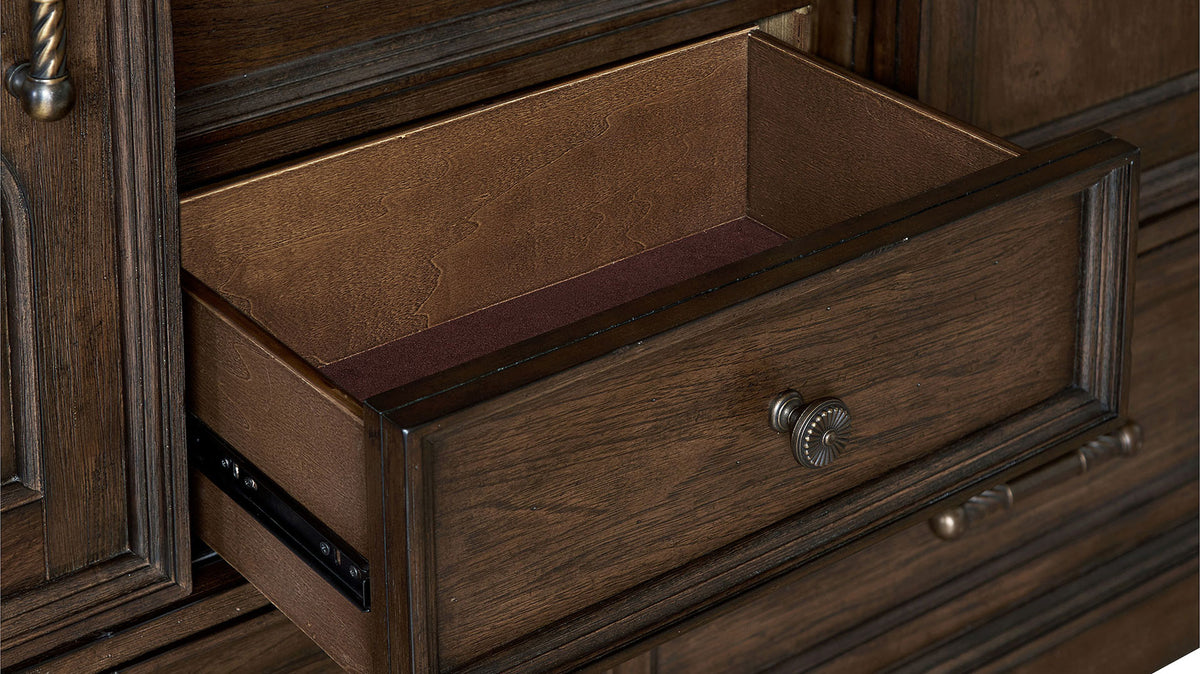 Pecan Rustic Door Chest