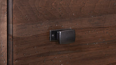 Cool Rustic Mink Modern Farmhouse Solid Maple 5 Drawer Chest