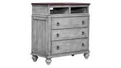 Plymouth Modern Farmhouse Distressed Media Chest