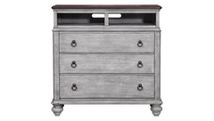 Plymouth Modern Farmhouse Distressed Media Chest