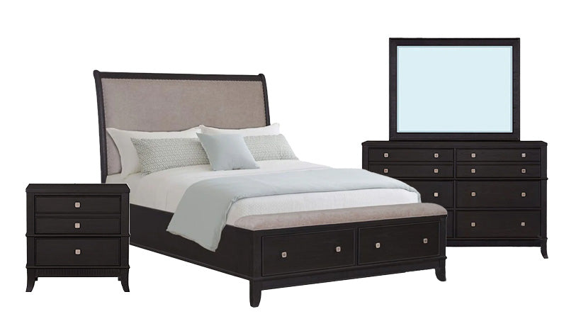 Burton Black 3pc King Bedroom Set