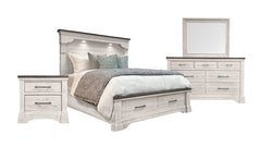 3 Pc High Plains King Bedroom Set (King Bed, Nightstand, & Dresser/Mirror)
