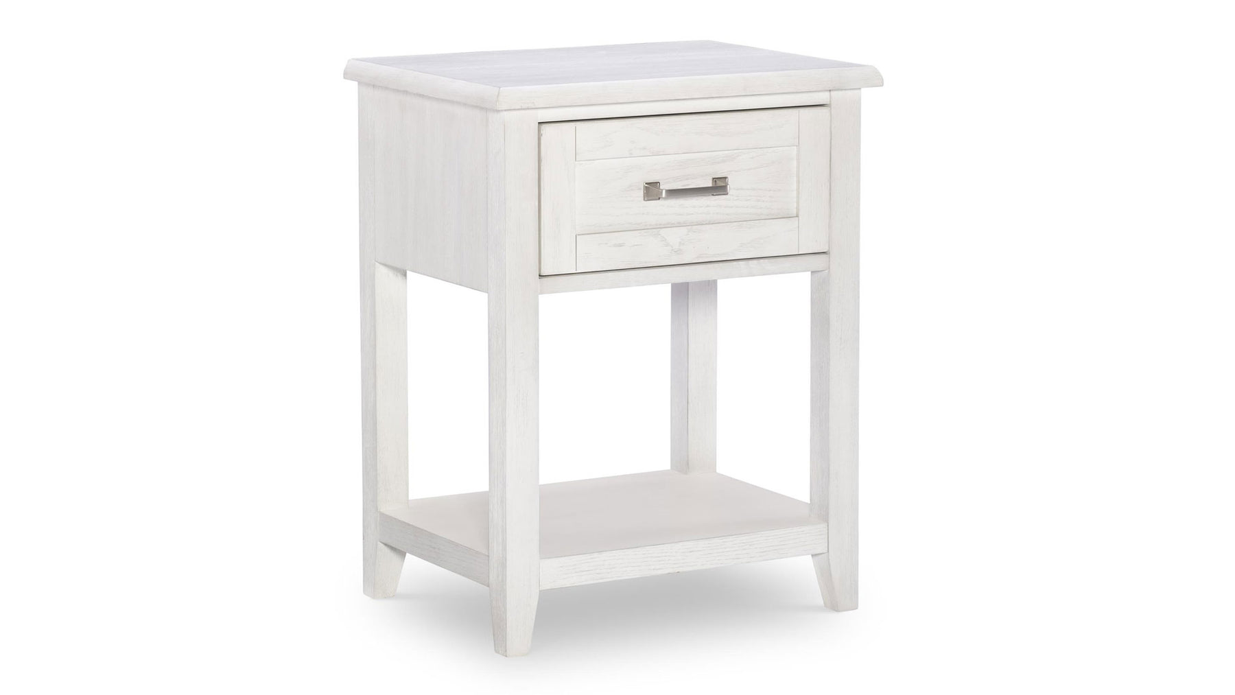 Ashton Weathered Oak Farmhouse 1 Drawer Nightstand