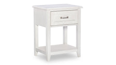 Ashton Weathered Oak Farmhouse 1 Drawer Nightstand