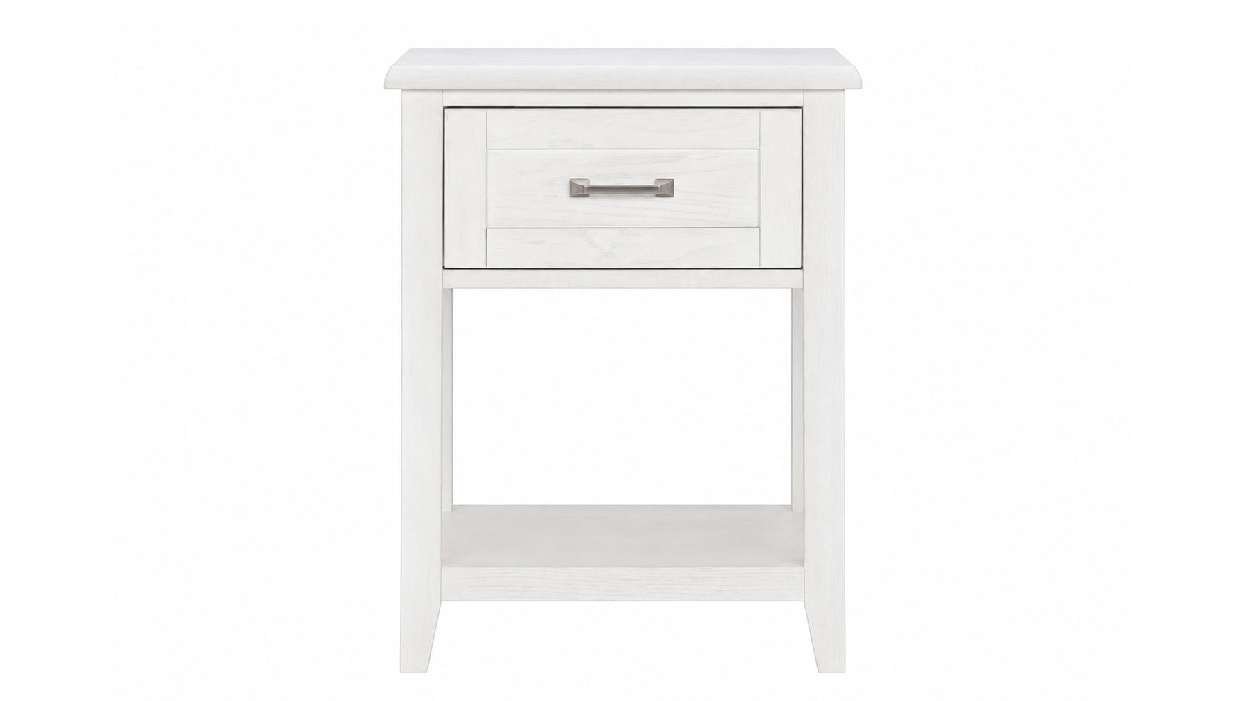 Ashton Weathered Oak Farmhouse 1 Drawer Nightstand