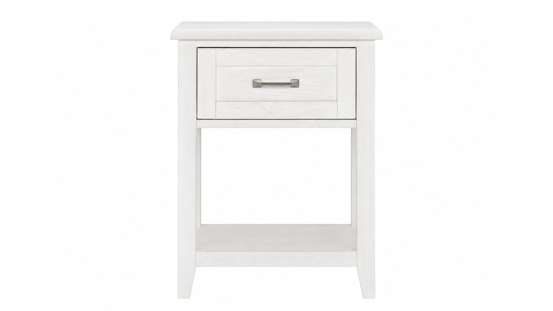 Ashton Weathered Oak Farmhouse 1 Drawer Nightstand