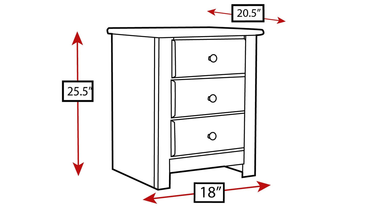 Turkey Creek Caramel Nightstand