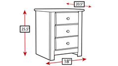 Turkey Creek Caramel Nightstand