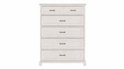 Ashton Weathered Oak Farmhouse 5 Drawer Chest