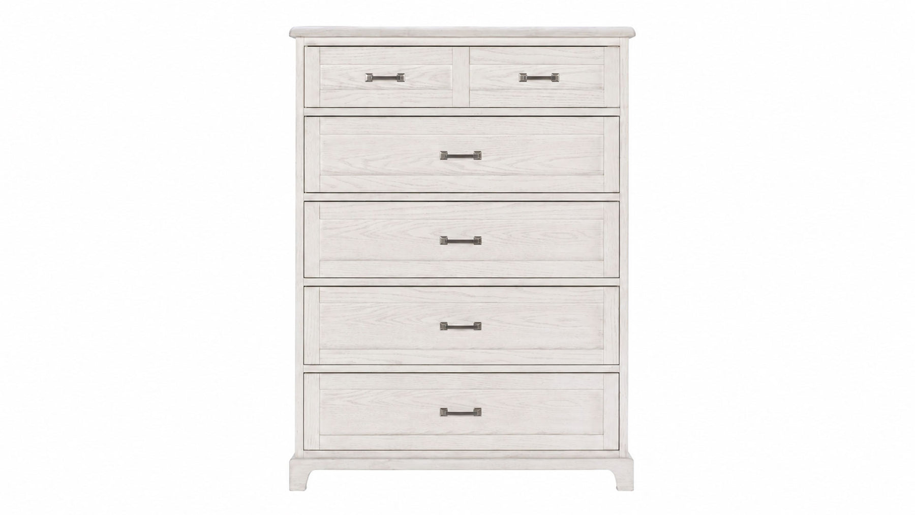 Ashton Weathered Oak Farmhouse 5 Drawer Chest