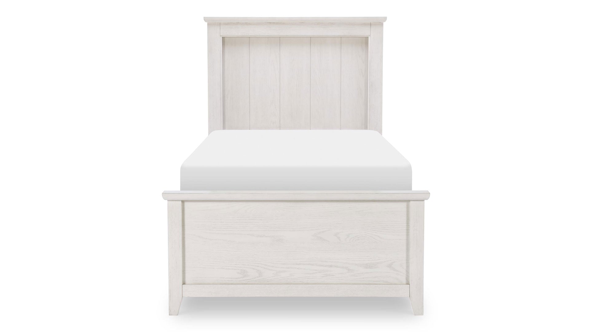 Ashton Weathered Oak Farmhouse Twin Bed