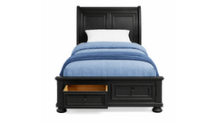 Soriah Grey Twin Storage Bed