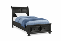 Soriah Grey Twin Storage Bed