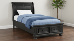 Soriah Grey Twin Storage Bed