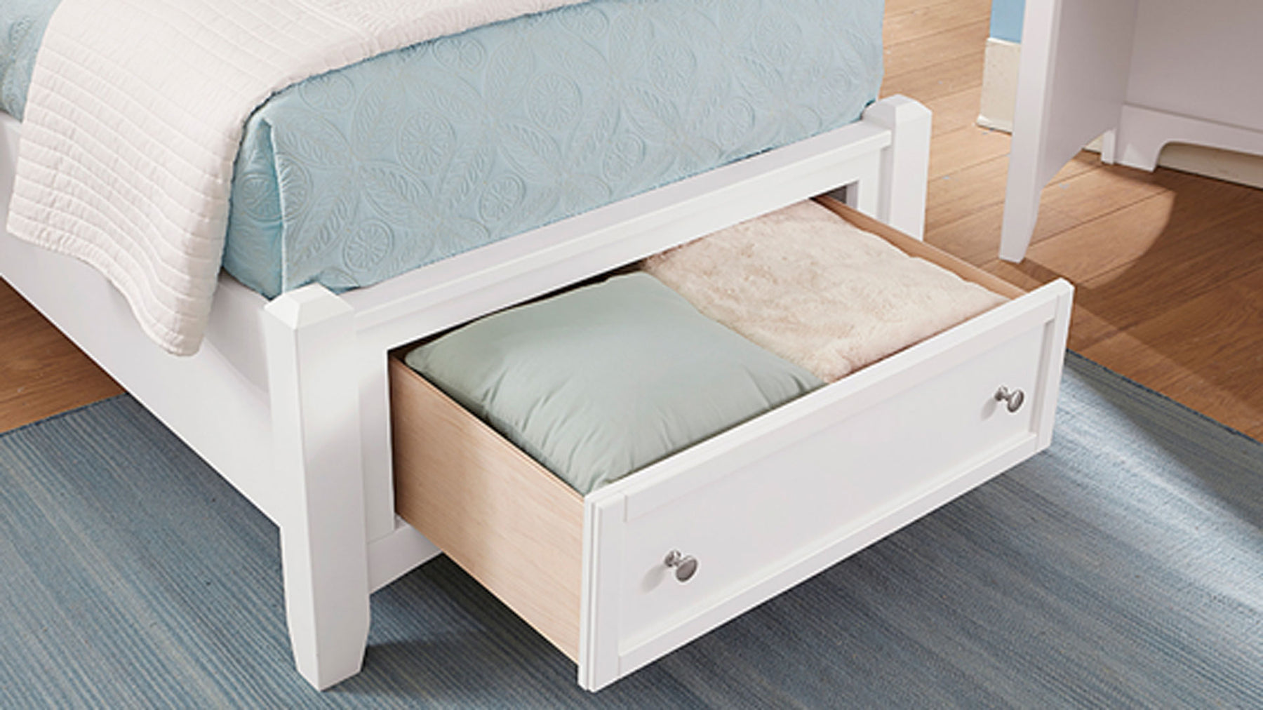 Bonanza White Twin Storage Bed