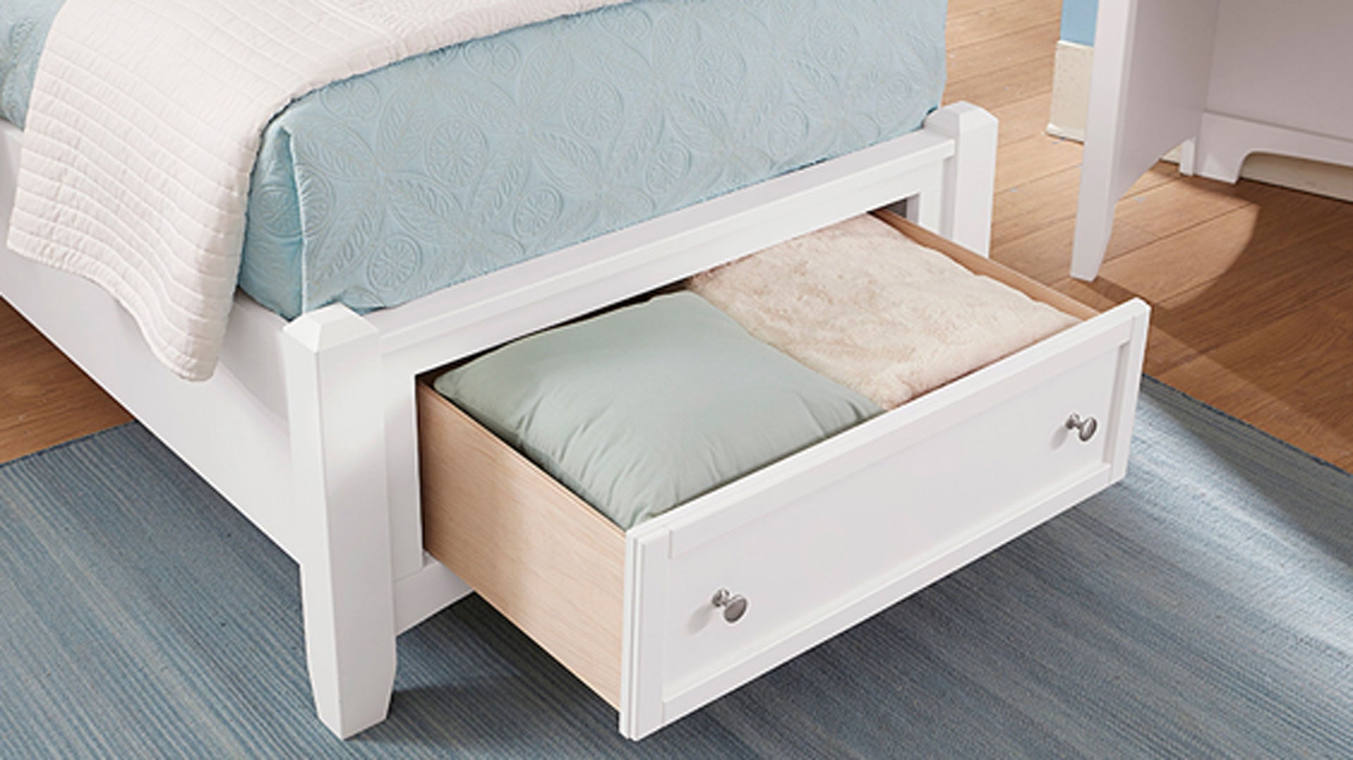 Bonanza White Twin Storage Bed