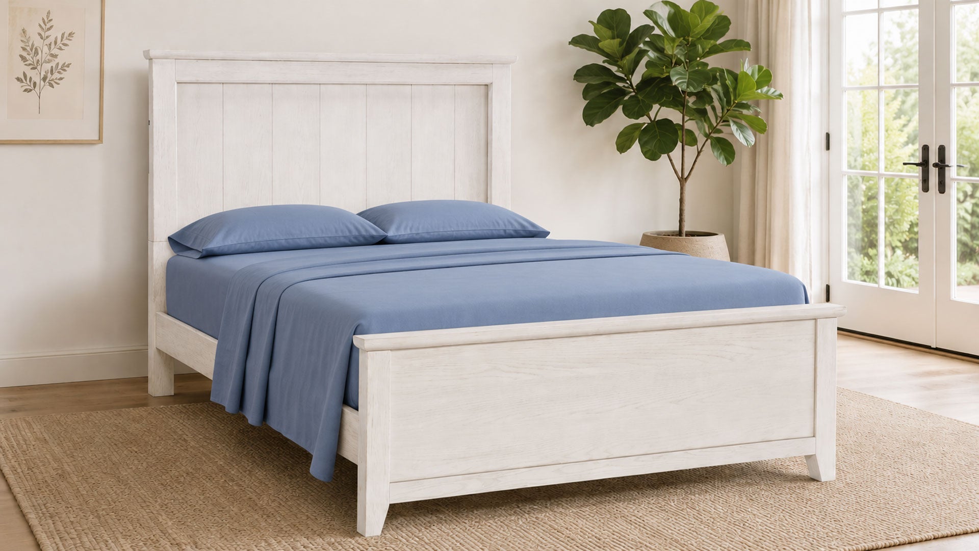 Ashton Weathered Oak Farmhouse Full Bed