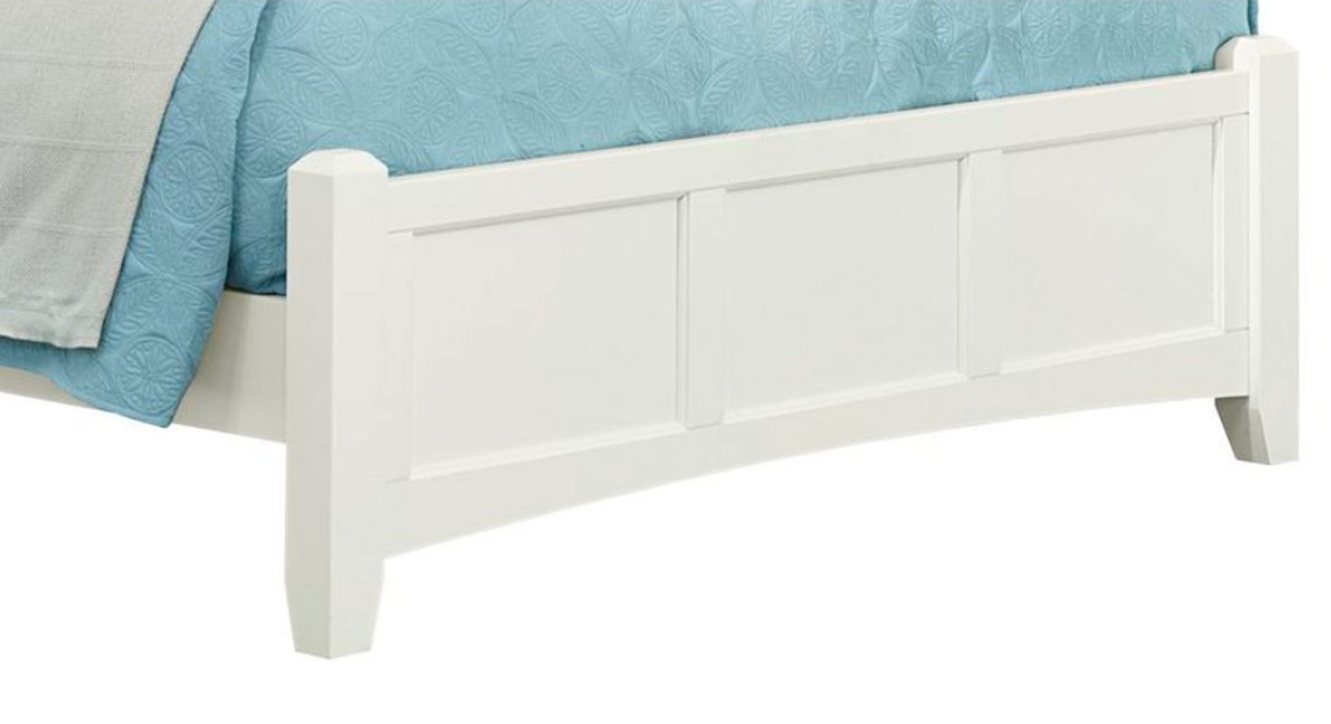 Bonanza White Full Panel Bed