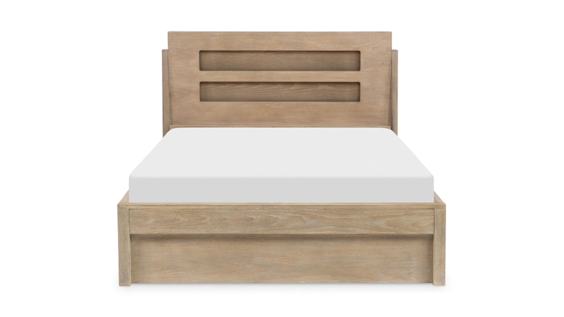 Full Size Eyrie Weathered Oak Bed w/LED Lighting