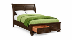 Cama con almacenamiento completo Soriah Cherry