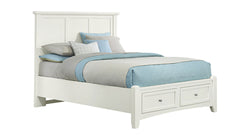 Bonanza White Full Storage Bed