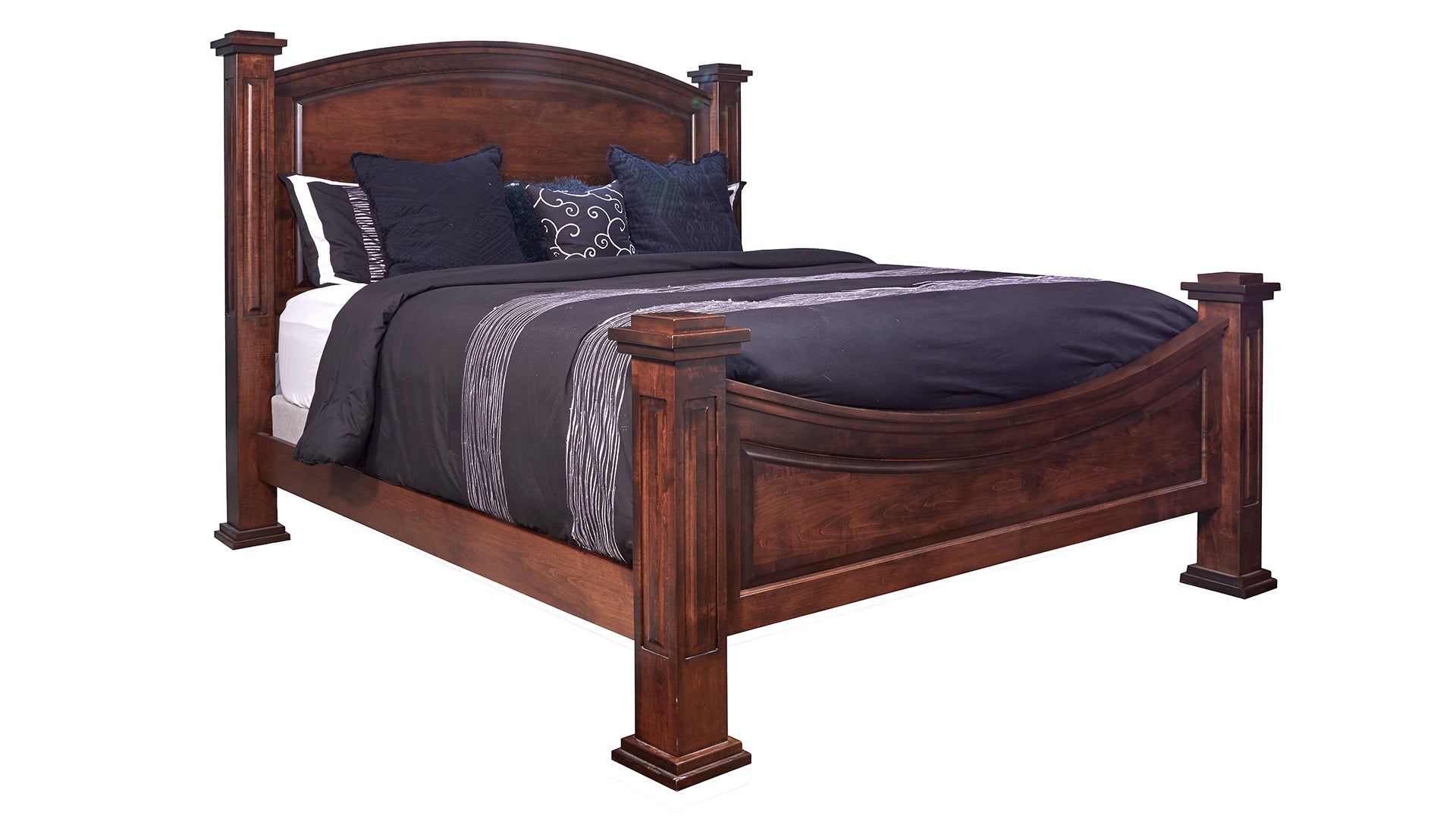 Queen Size Lexington Solid Maple Wood Bed Frame