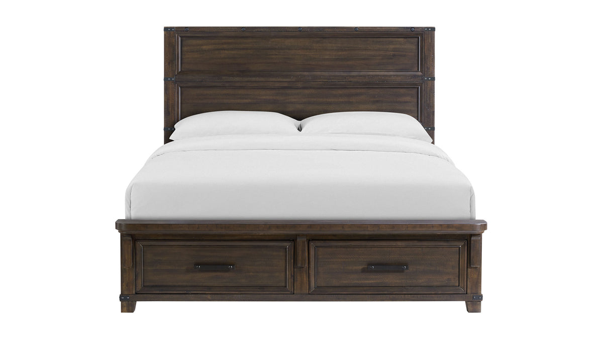 Queen Size Colorado City Modern Storage Panel Bed