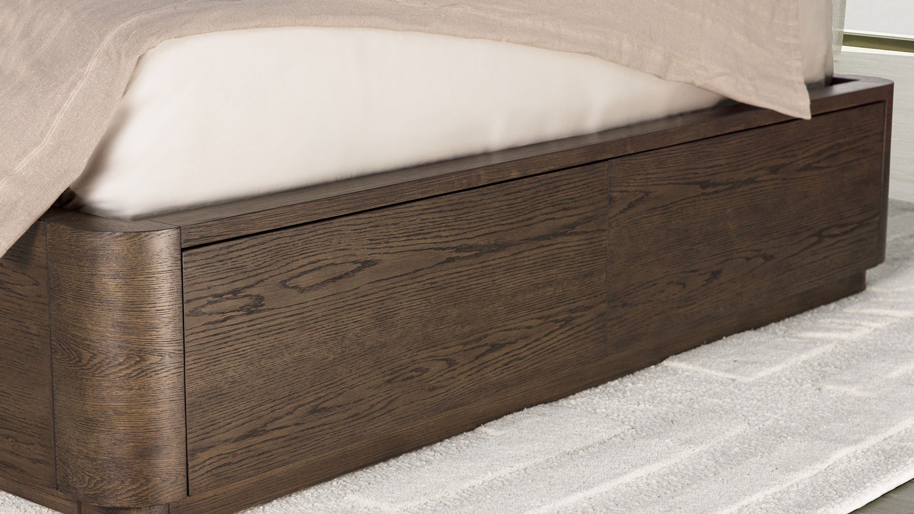 Athens Brownstone Queen Panel Storage Bed