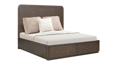 Athens Brownstone Queen Panel Storage Bed