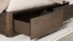 Athens Brownstone Queen Panel Storage Bed