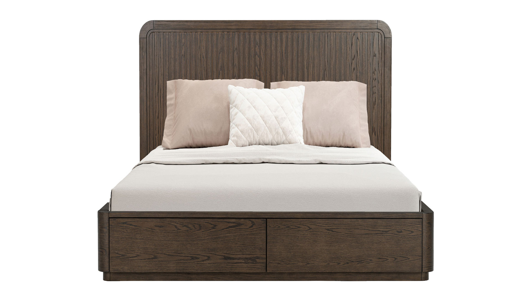 Athens Brownstone Queen Panel Storage Bed
