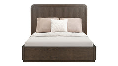Athens Brownstone Queen Panel Storage Bed