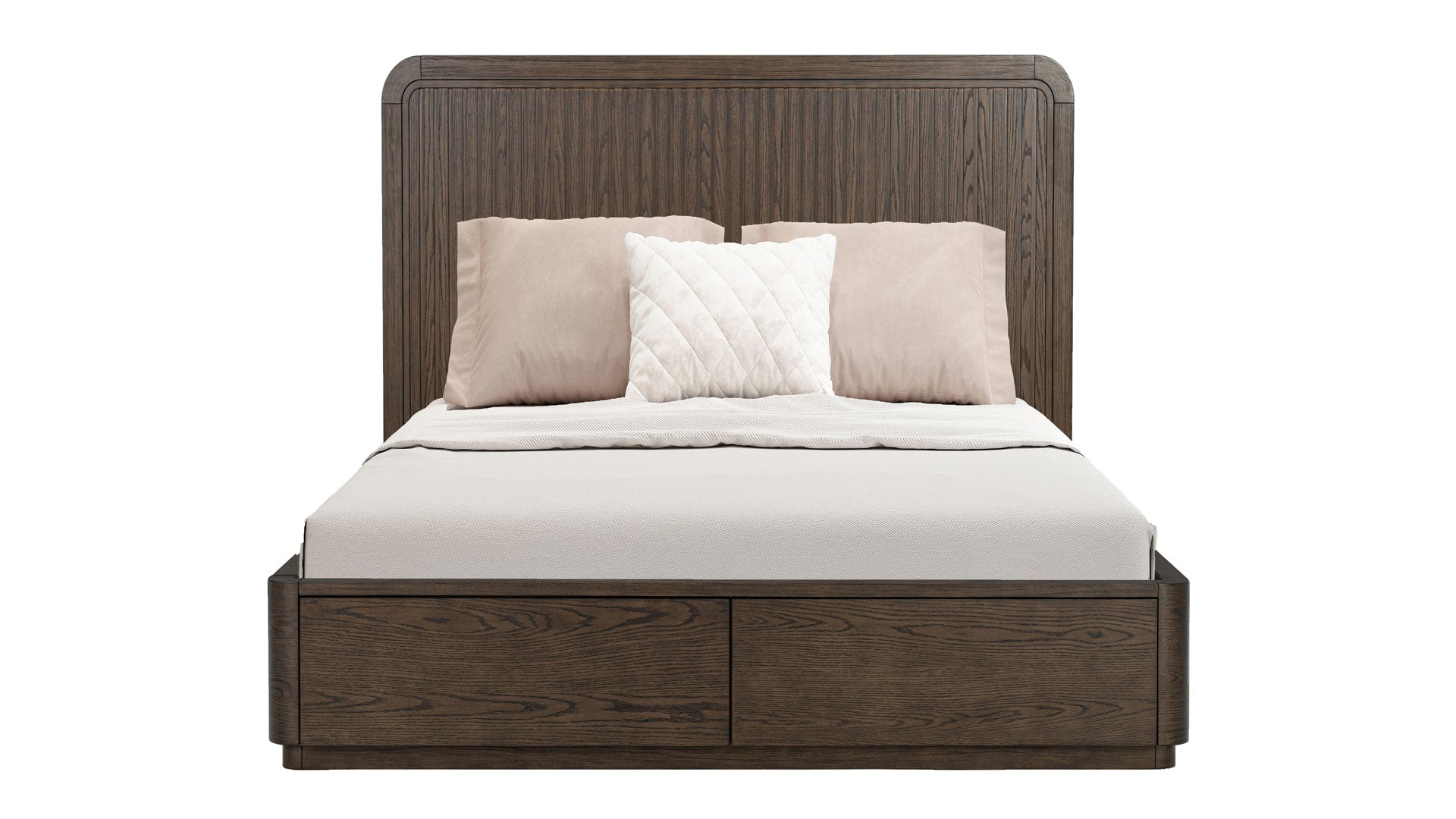 Athens Brownstone Queen Panel Storage Bed