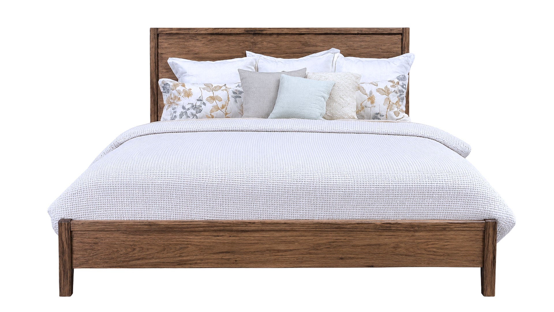 Mercer Queen Sleigh Bed by Vaughan-Bassett | Made in USA | Gallery Furniture