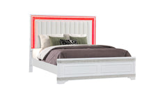 Queen Size Amani White Bed Frame