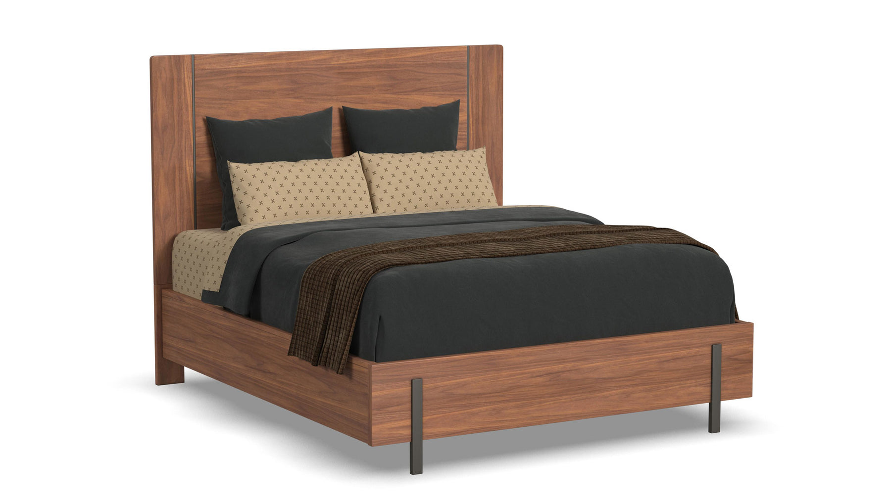 Taliesin Queen Panel Bed |Gallery Furniture