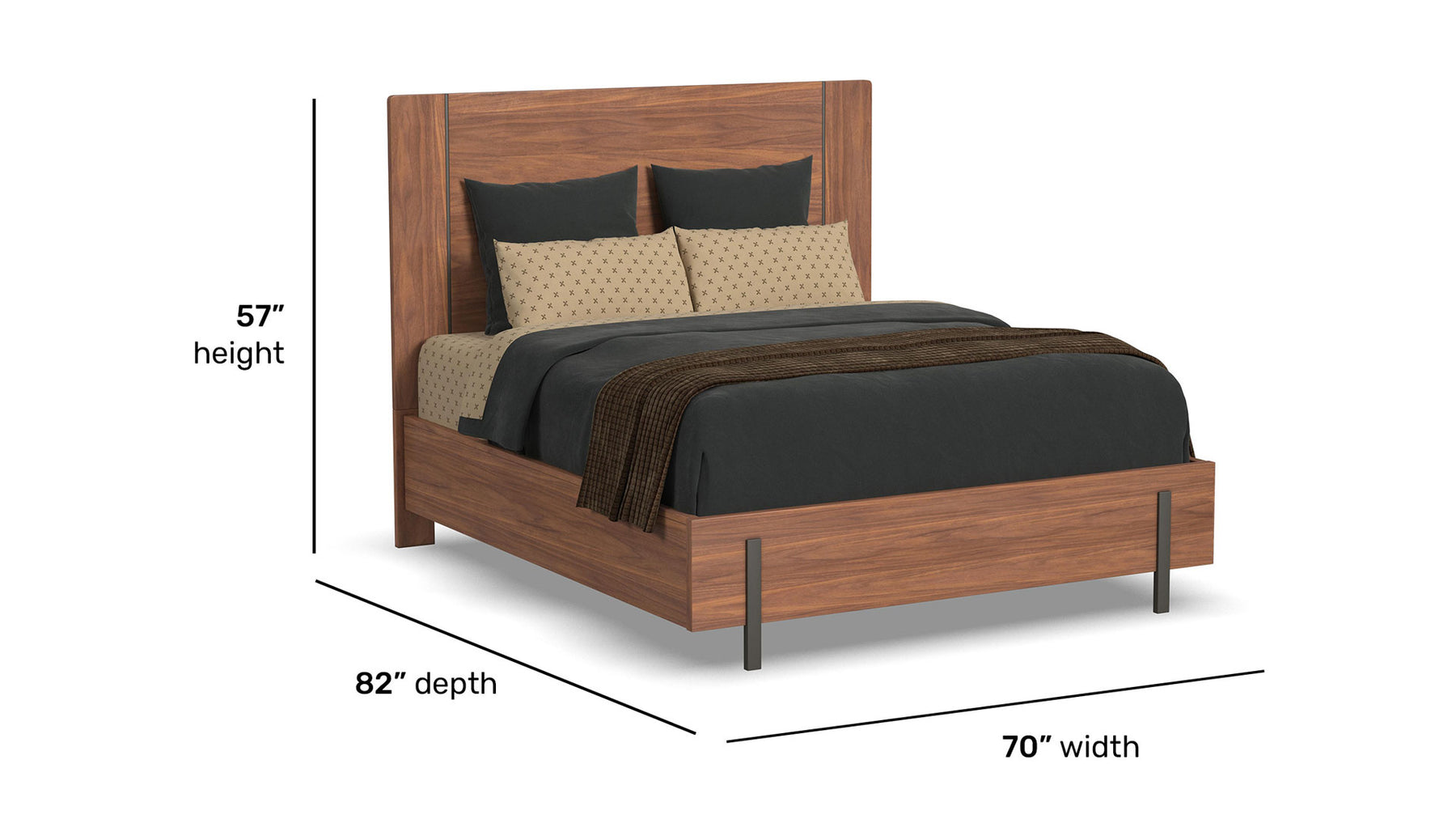 Taliesin Queen Panel Bed |Gallery Furniture