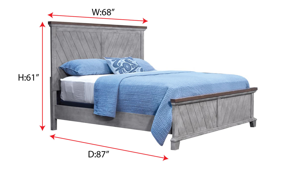 Queen Size Bear Creek Farmhouse Bed Frame