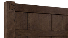 Queen Size Java Dovetail Modern Farmhouse Bed Frame