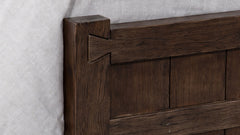 Queen Size Java Dovetail Modern Farmhouse Bed Frame