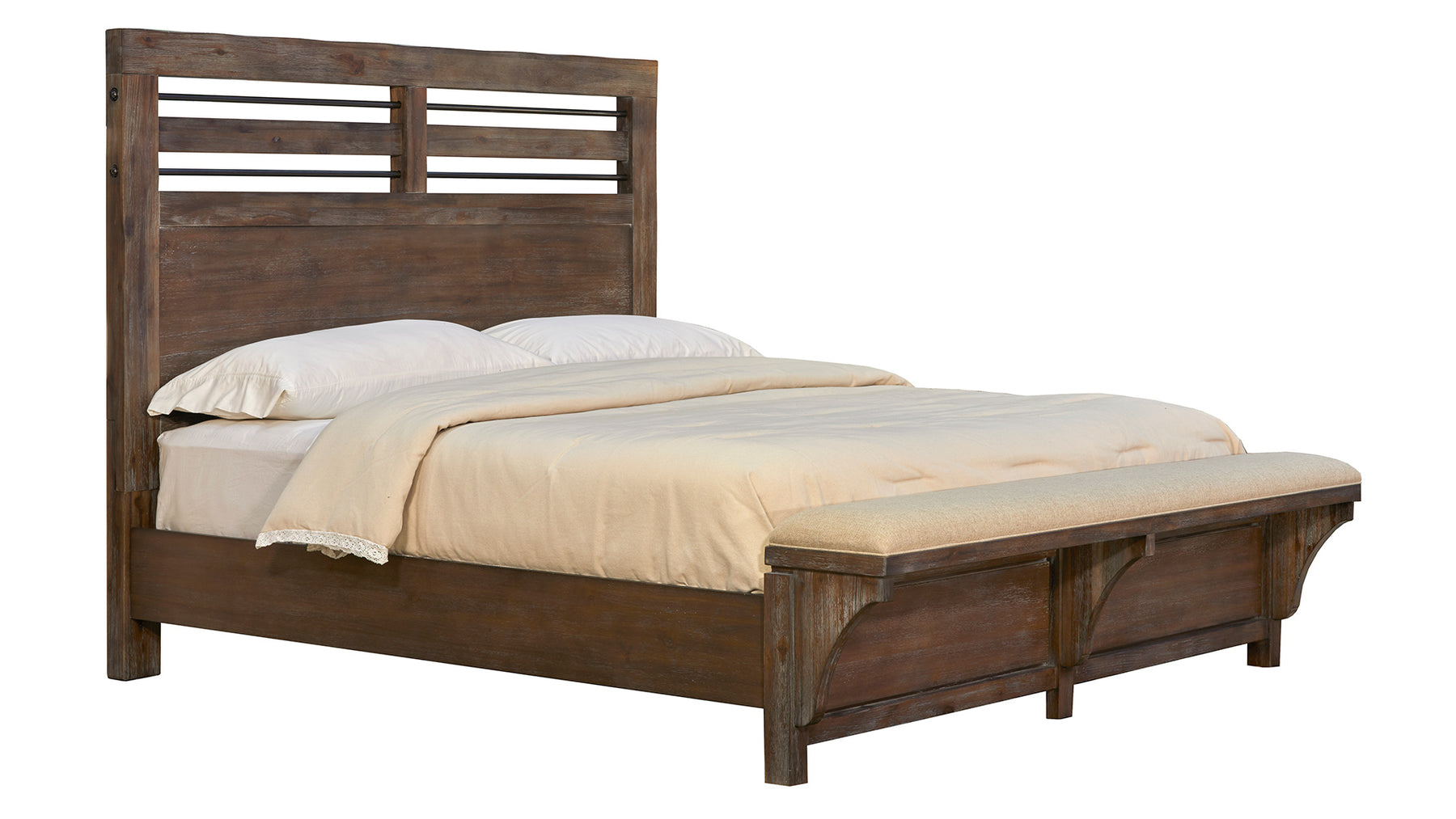Estructura de cama moderna redonda tamaño queen
