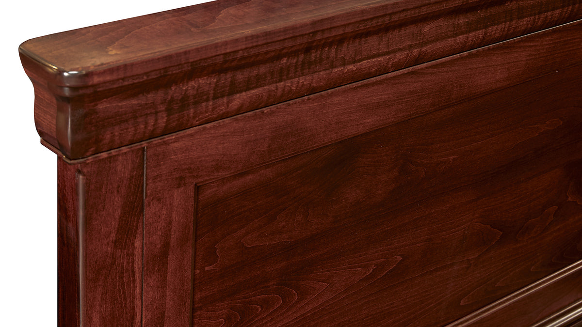 King Size Louis Philippe Brown Bed Frame