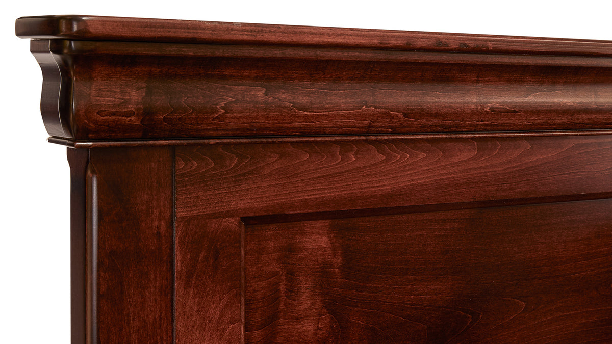 King Size Louis Philippe Brown Bed Frame