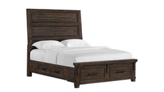 Queen Size Colorado City Modern Storage Panel Bed