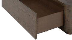 Athens Brownstone King Panel Storage Bed