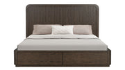 Athens Brownstone King Panel Storage Bed